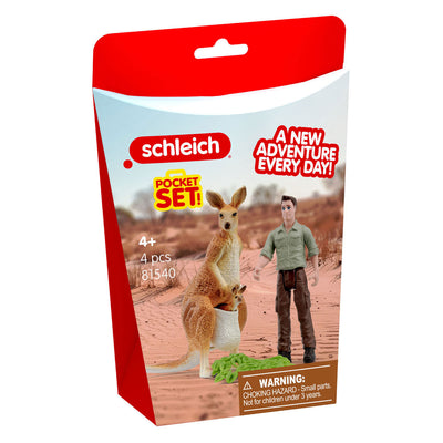 Schleich visite des kangourous sauvages avec le ranger 81540