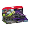 Schleich Eldrador Shadowlynx contre Rock Breaker