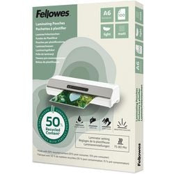 Pochettes de plastification Fellowes 100143438 transparent a6 mat