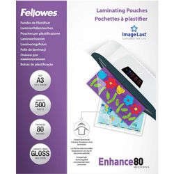 Pochettes de plastification Fellowes 100144239 transparent a3 brillant