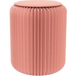 Le tabouret mesure alimenté par paperflow rose 300 (l) x 300 (p) x 420 (h) mm