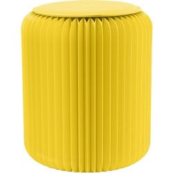 Mesures de tabouret alimentées par paperflow jaune 300 (l) x 300 (p) x 420 (h) mm