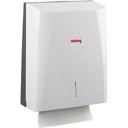 Distributeur d'essuie-tout viking zigzag en plastique blanc