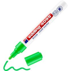 Marqueur à craie edding 4095 pointe ronde moyenne 3 mm vert fluo