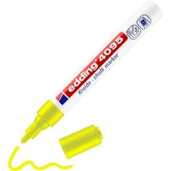 Marqueur à craie edding 4095 pointe ronde moyenne 3 mm jaune fluo