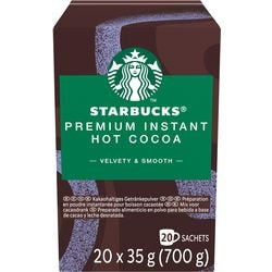 Chocolat chaud starbucks premium sachets instantanés 20 pièces