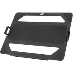 Support pour ordinateur portable act ac8346 réglable en hauteur 233 x 316 x 45 mm noir