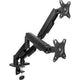 Bras pour écran double act ac8314 réglable en hauteur 170 x 380 x 130 mm noir