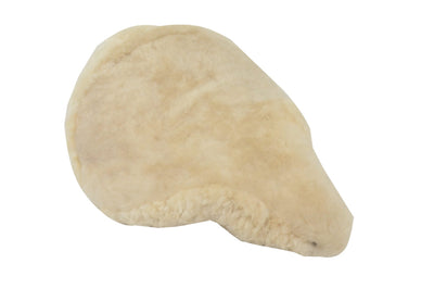 Tapis de selle en peau de mouton universel - beige