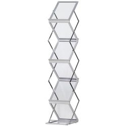Présentoir à brochures bhzza 7433 g argent