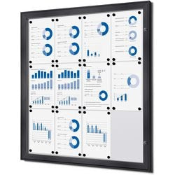 Tableau d'affichage verrouillable showdown scs12xa4c7016js aluminium anthracite