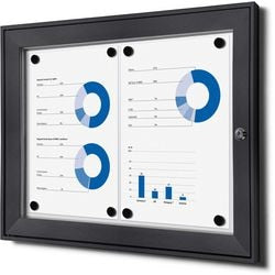 Tableau d'affichage verrouillable showdown scs2xa4c7016js aluminium anthracite