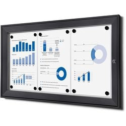 Tableau d'affichage verrouillable showdown scs3xa4c7016js aluminium anthracite