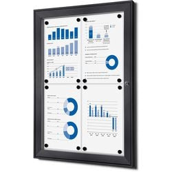 Tableau d'affichage verrouillable showdown scs4xa4c7016js aluminium anthracite