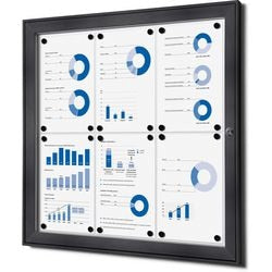 Tableau d'affichage verrouillable showdown scs6xa4c7016js aluminium anthracite