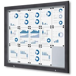 Tableau d'affichage verrouillable showdown sct15xa4phc7016js aluminium anthracite
