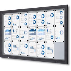 Tableau d'affichage verrouillable showdown sct21xa4phc7016js aluminium anthracite