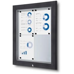 Tableau d'affichage verrouillable showdown sct4xa4phc7016js aluminium anthracite