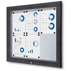Tableau d'affichage verrouillable showdown sct6xa4phc7016js aluminium anthracite