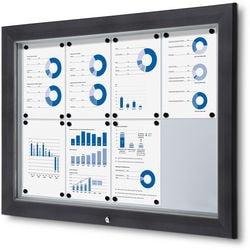 Tableau d'affichage verrouillable showdown sct8xa4phc7016js aluminium anthracite