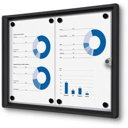 Tableau d'affichage verrouillable showdown scxs2xa4c9005 aluminium noir