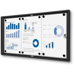 Tableau d'affichage verrouillable showdown scxs3xa4c9005 aluminium noir
