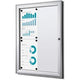 Tableau d'affichage verrouillable showdown scs4xa4b1 aluminium argenté