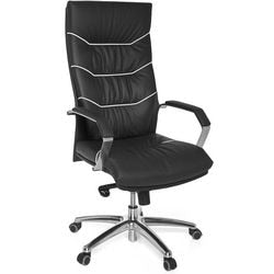 Chaise de bureau amstyle contact permanent accoudoir réglable en hauteur noir 120 kg