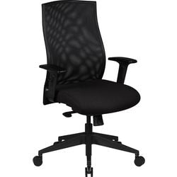 Chaise de bureau amstyle mécanisme synchrone accoudoir réglable en hauteur noir 120kg