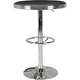 Table de salon aluminium, bois artificiel 4 places fixe