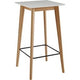 Table Ty Living chêne, fer, MDF (panneau de fibres de densité moyenne) 4 places fixe