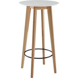 Table Ty Wohnling chêne, fer, MDF (panneau de fibres de densité moyenne) 4 places fixe