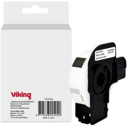 Rouleau d'étiquettes viking dk-11204 frère noir sur blanc
