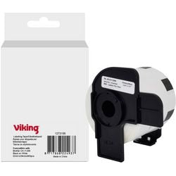 Rouleau d'étiquettes viking dk-11209 brother noir sur blanc