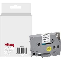 Ruban d'étiquetage Viking Tze-221 Brother noir sur blanc