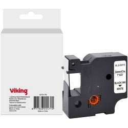Ruban d'étiquetage viking s0720930 dymo noir sur blanc