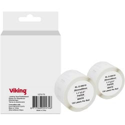 Rouleau d'étiquettes viking s0722370 dymo noir sur blanc