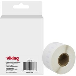 Rouleau d'étiquettes viking 1983172 dymo noir sur blanc