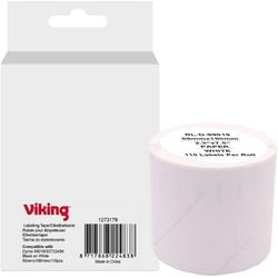 Rouleau d'étiquettes viking s0722480 dymo noir sur blanc
