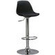 Tabouret de bar amstyle spm2001 cuir artificiel noir 110 kg 400 x 400 x 1 040 mm