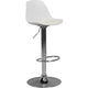 Tabouret de bar amstyle spm2002 cuir artificiel blanc 110 kg 400 x 400 x 1 040 mm
