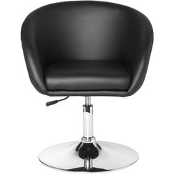 Fauteuil lounge amstyle cuir artificiel noir 120 kg 620 x 550 x 840 mm