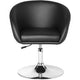 Fauteuil lounge amstyle cuir artificiel noir 120 kg 620 x 550 x 840 mm