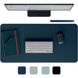 Leitz grand sous-main 80×40 cm – antidérapant – sous-main – imperméable – pour clavier souris – bleu nuit
