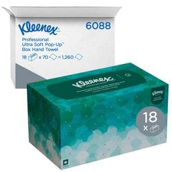 Serviettes Kleenex blanches 481 mm x 427 mm x 392 mm