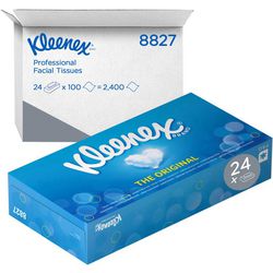 Lingettes visage Kleenex blanches 400 mm x 240 mm x 350 mm