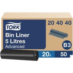 Sacs poubelle tork 5 l noir