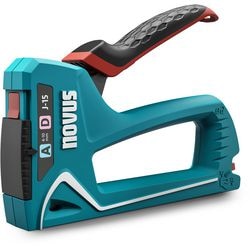 Agrafeuse à main novus j-15 bleue, à faire soi-même, professionnelle