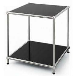 Table d'appoint floordirekt concept noir epure 400 mm x 400 mm x 460 mm