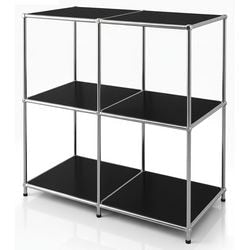 Table d'appoint floordirekt concept noir epure 400 mm x 780 mm x 820 mm
